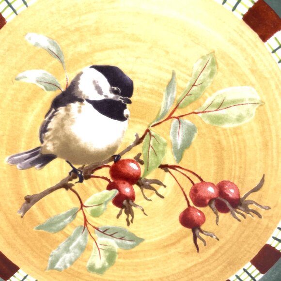 4 Lenox “Winter Greetings Everyday” Birds Dinner Plates by Catherine McClung - Picture 5 of 12